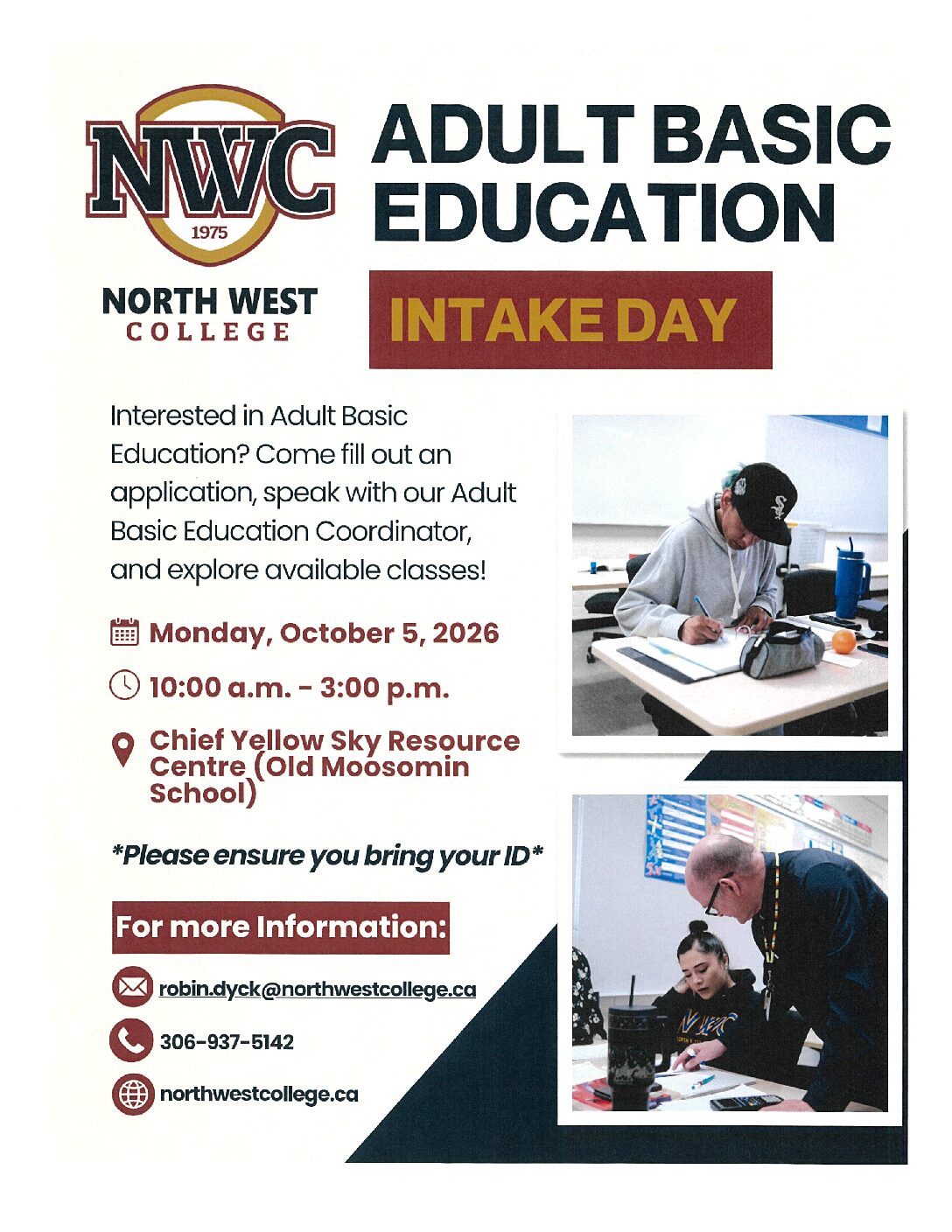 NWC Adult Education Intake Day