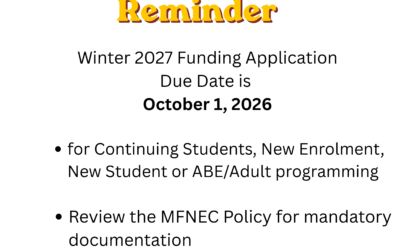 Reminder Post Secondary Applications Deadline